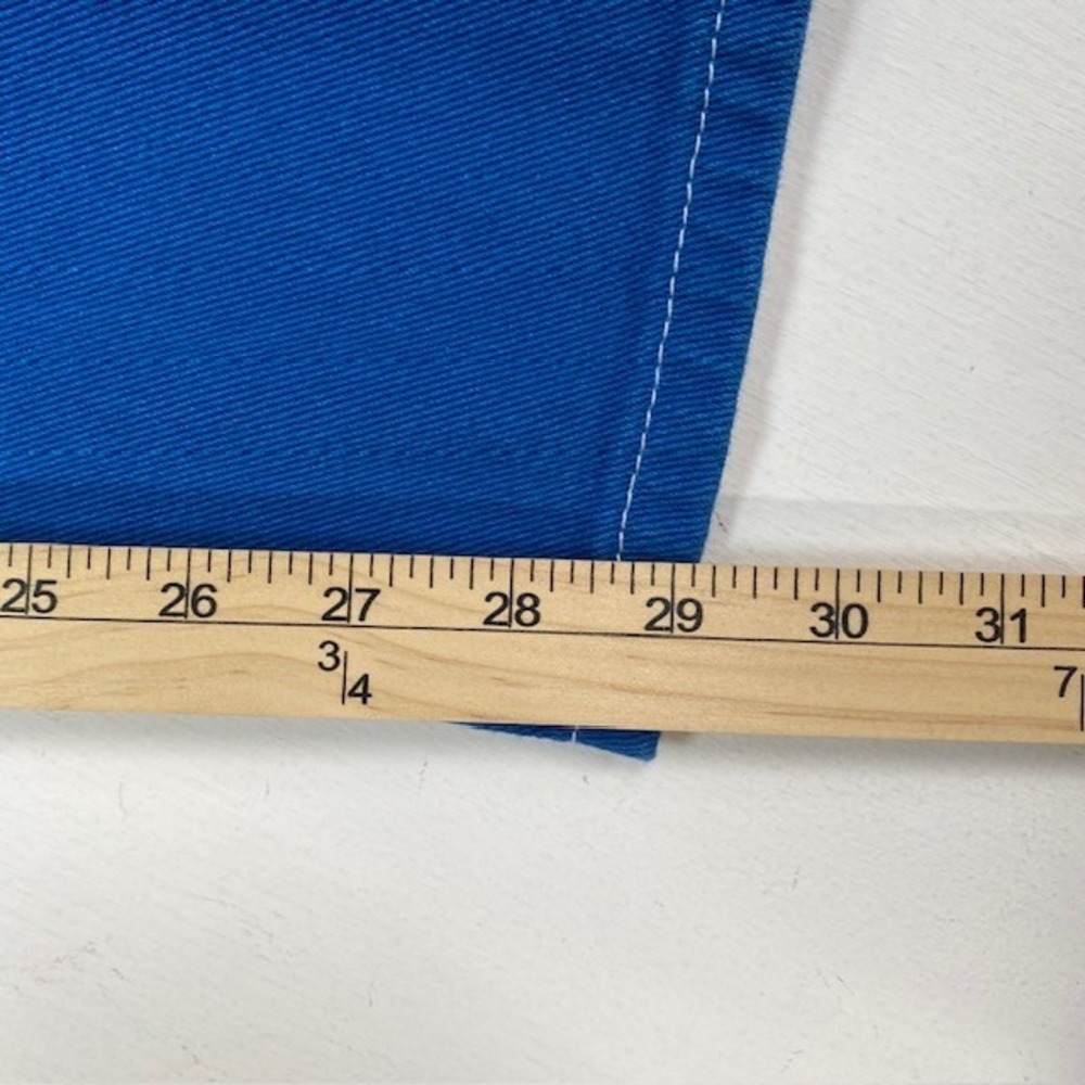 Lioness‎ Miami Vice Pants Blue High Rise Wide Leg Cargo Contrast Stitch XS NEW - Picture 6 of 9